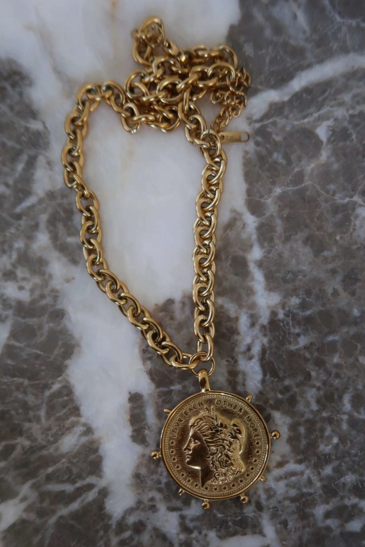 Chansuttpearls Gold Coin Necklace
