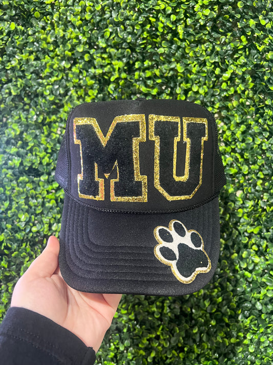 MU Chenille Patch Trucker Hat