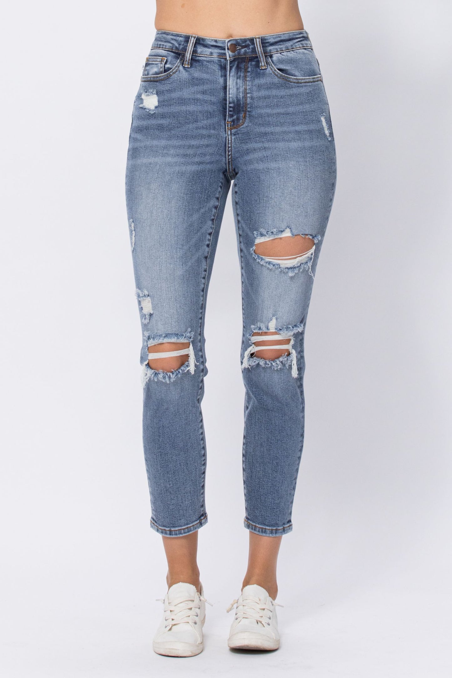 Judy Blue Pandora High-Rise Distressed Jeans (JB 88372)