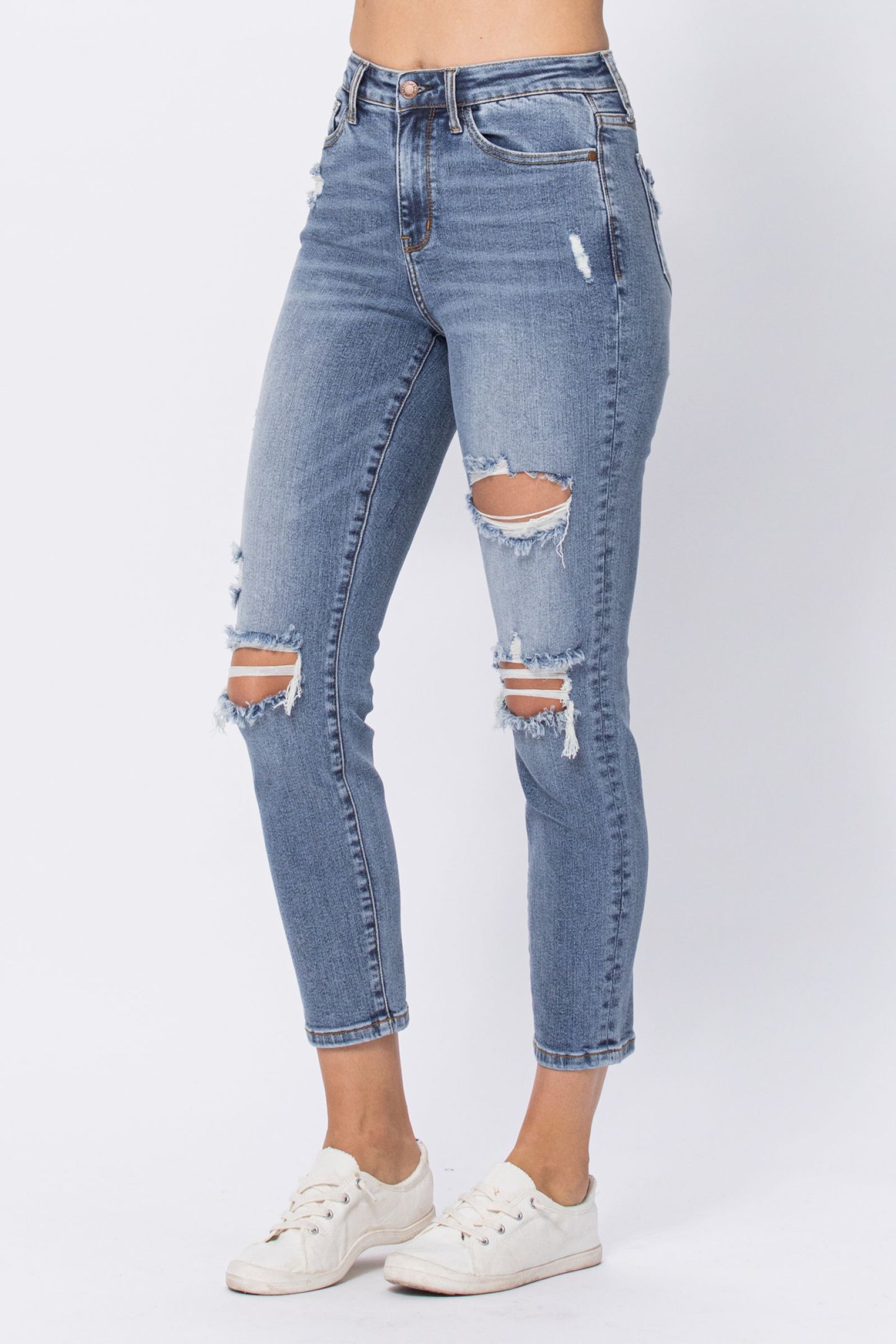 Judy Blue Pandora High-Rise Distressed Jeans (JB 88372)