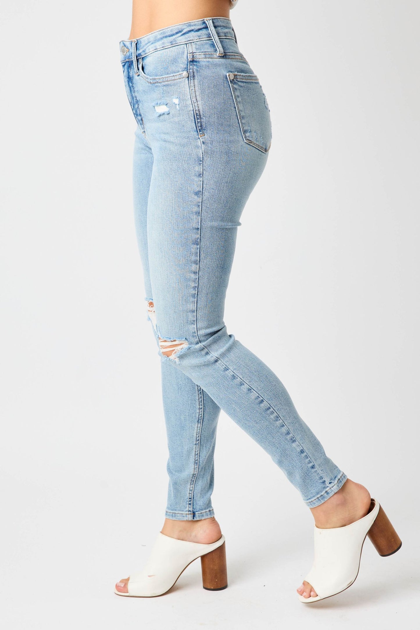 Judy Blue Allie Mid-Rise Tummy Control Jeans (JB 88797)