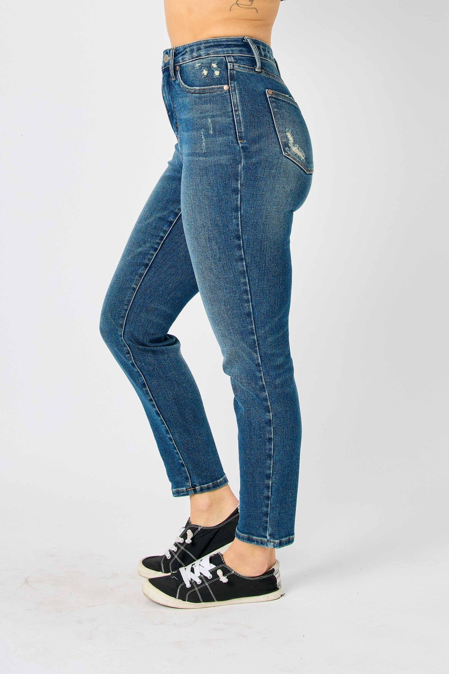 Judy Blue Katy High-Rise Tummy Control Slim Jeans (JB 88776)