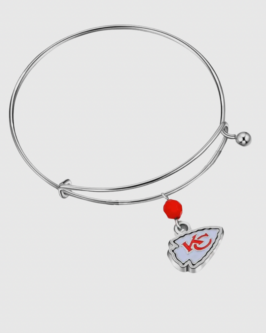 Chiefs Charm Bangle Bracelet