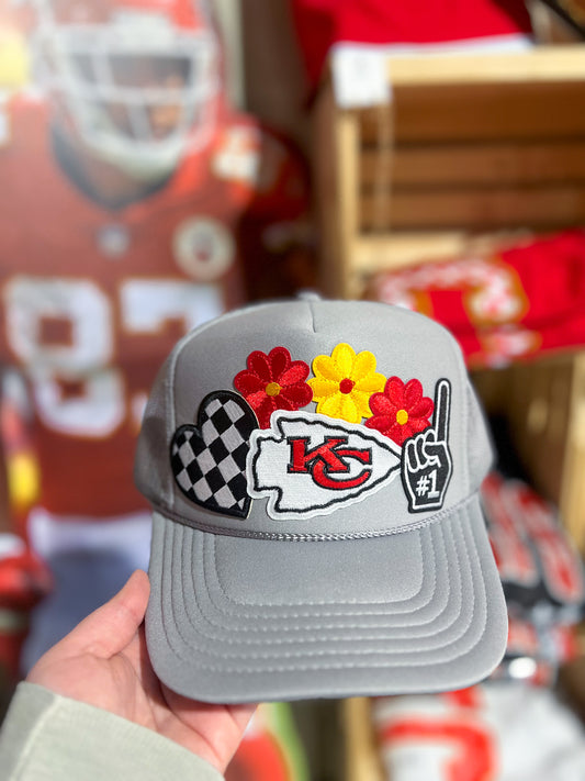 KC #1 Fan Floral Trucker Hat