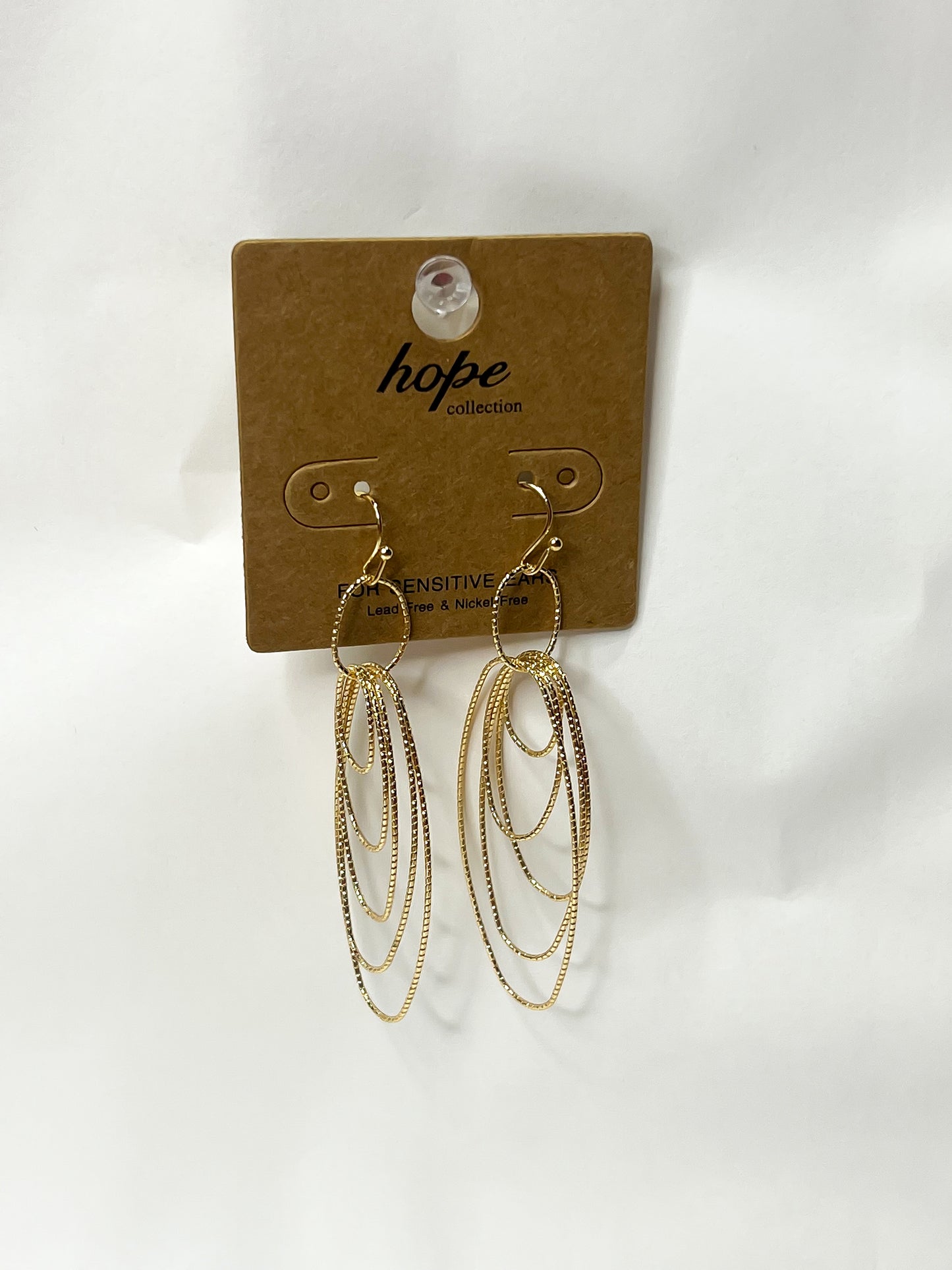 Gold Layered Dangle Earrings