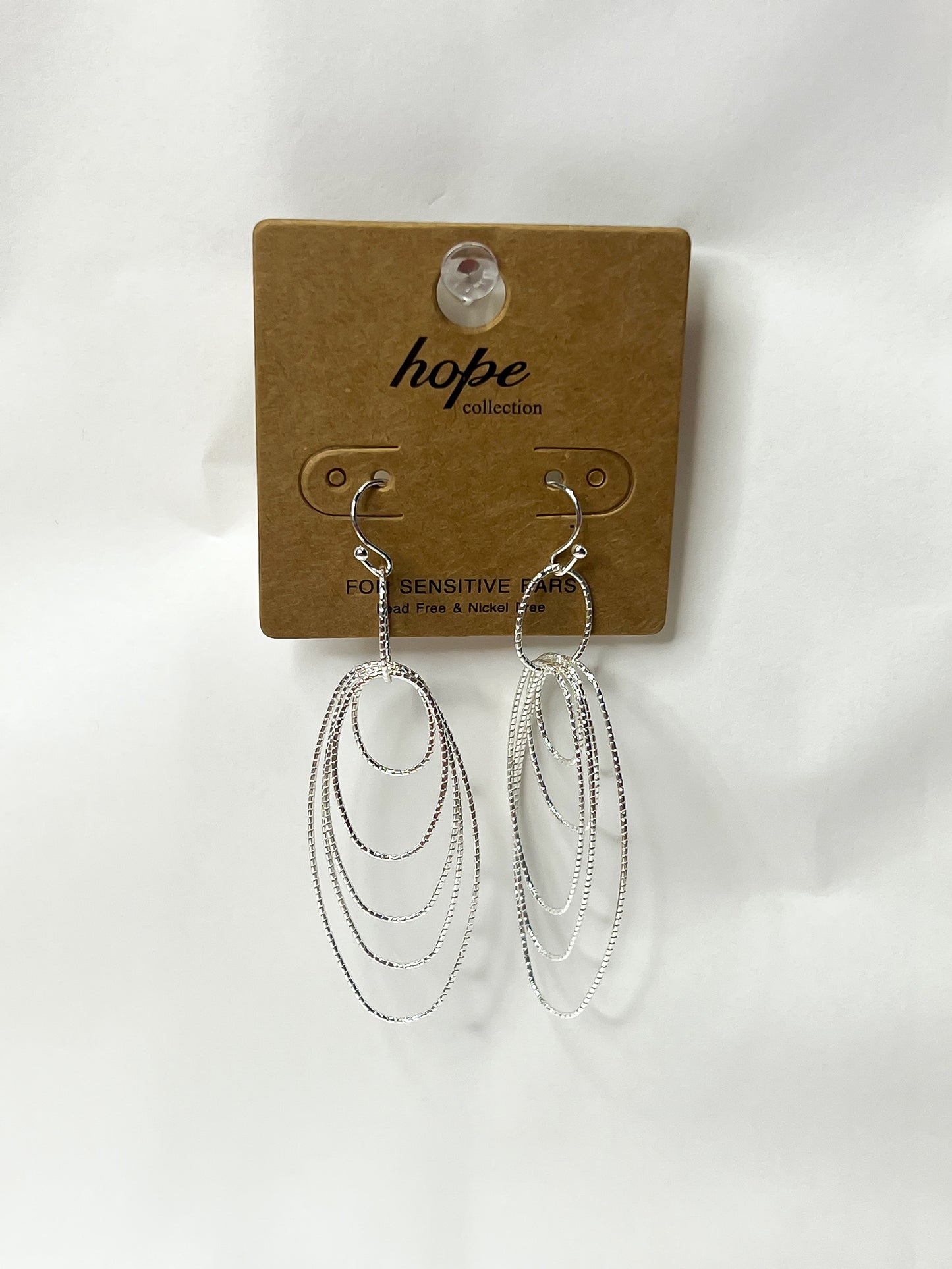 Silver Layered Dangle Earrings