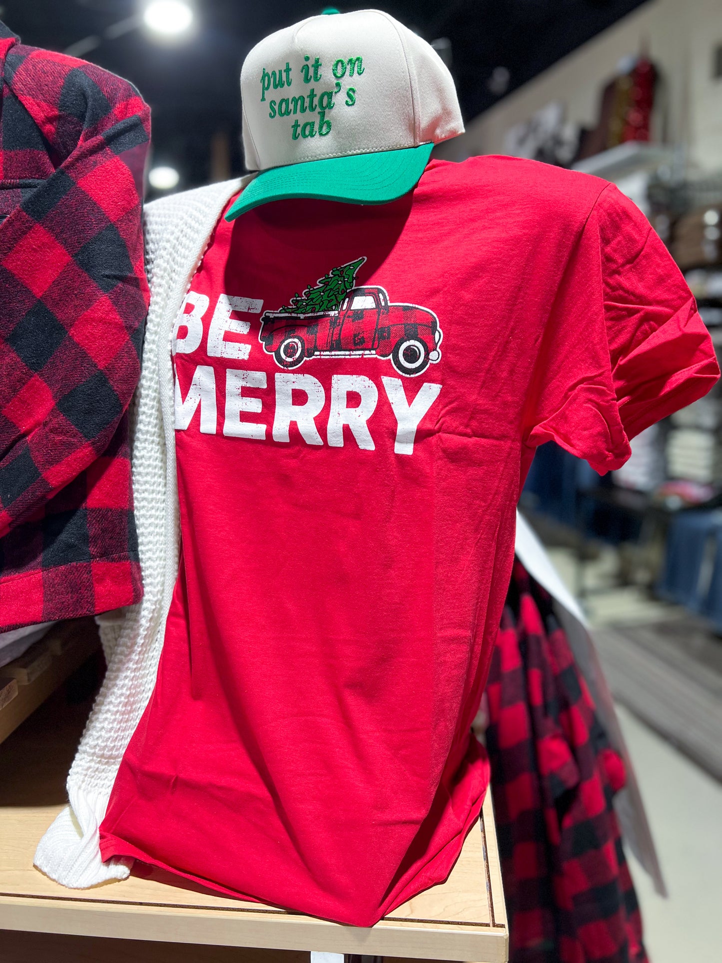 Be Merry Christmas Truck Tee