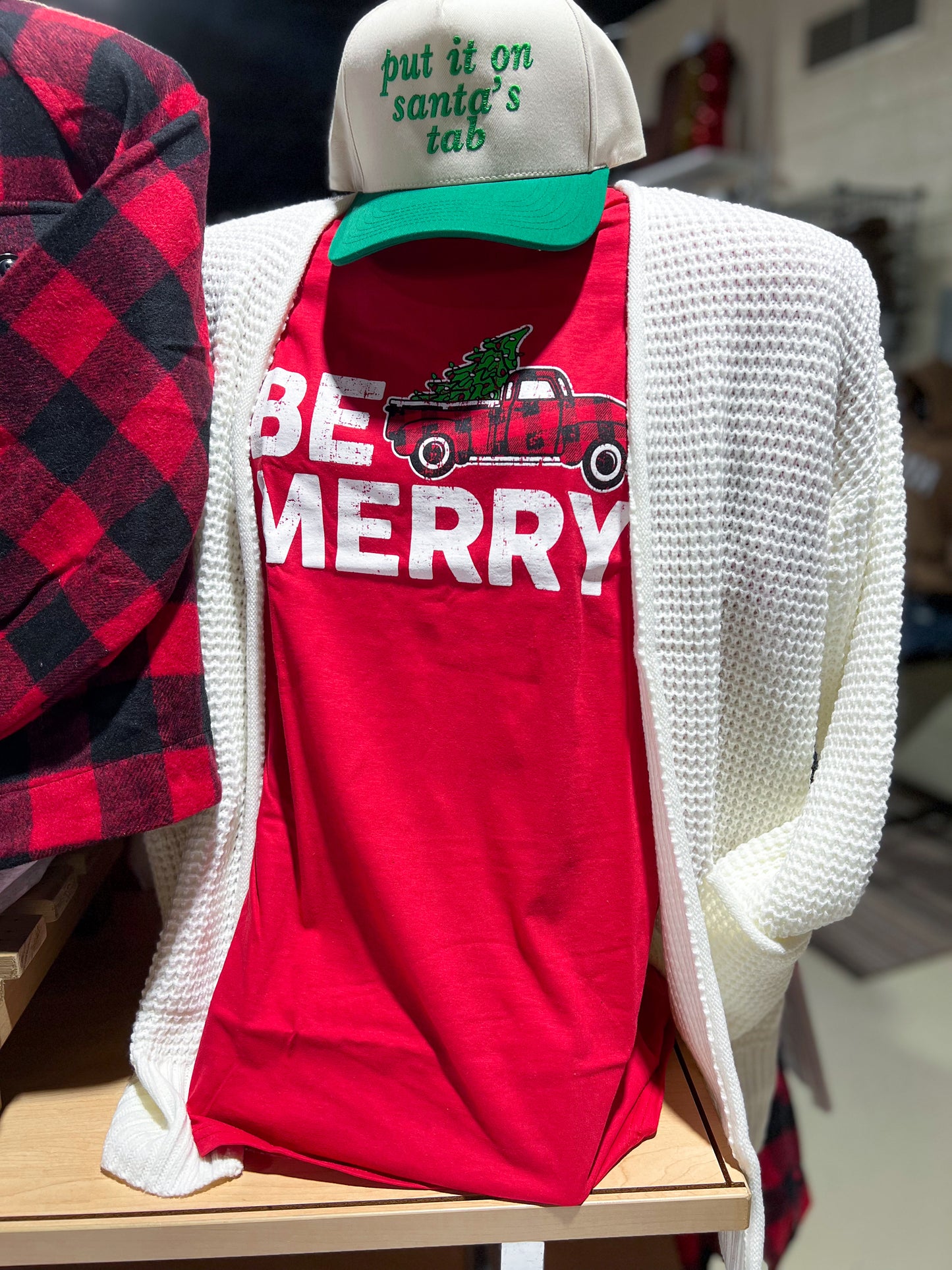 Be Merry Christmas Truck Tee