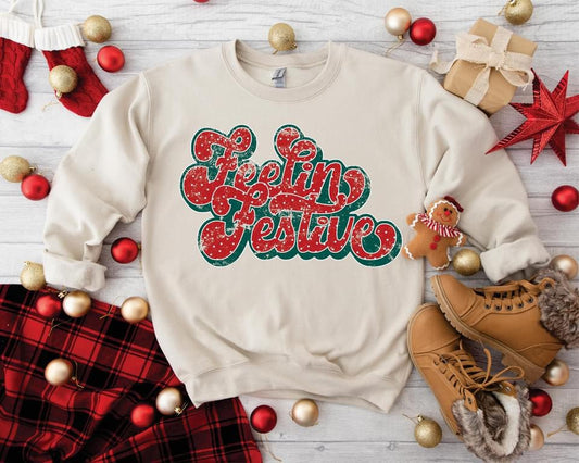 2XL Feelin’ Festive Sweatshirt