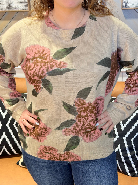 Floral Dreams Oversized Sweater