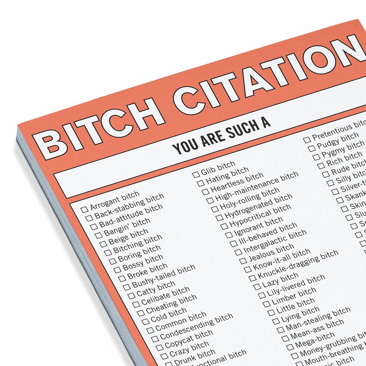 B*tch Citation Nifty Note Pad