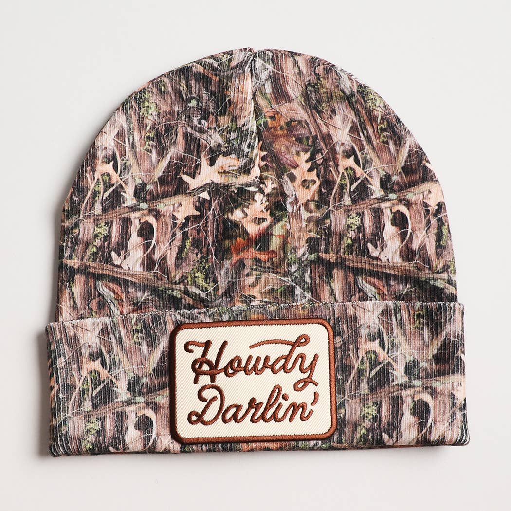 Howdy Darlin' Camo Beanie