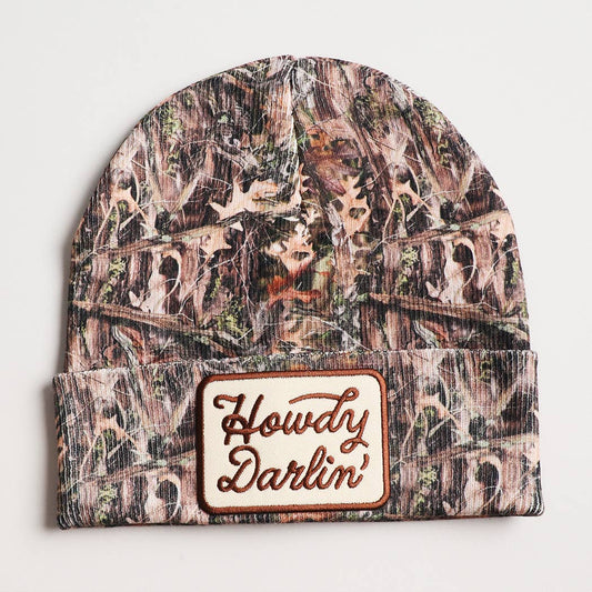Howdy Darlin' Camo Beanie