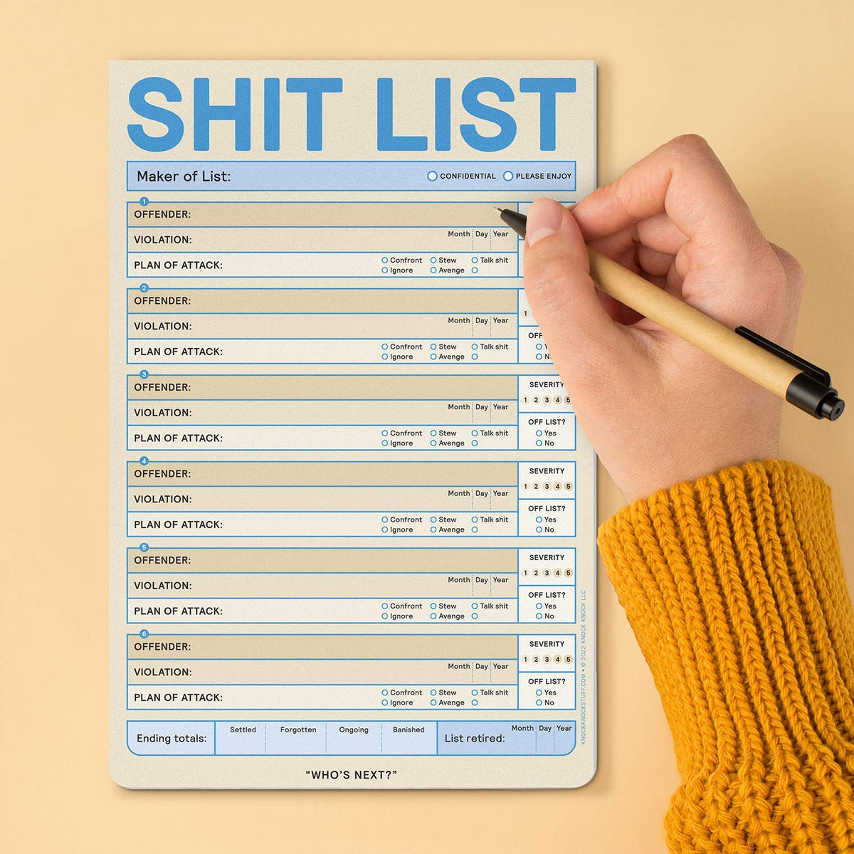 Sh*t List Pad (Pastel Version)