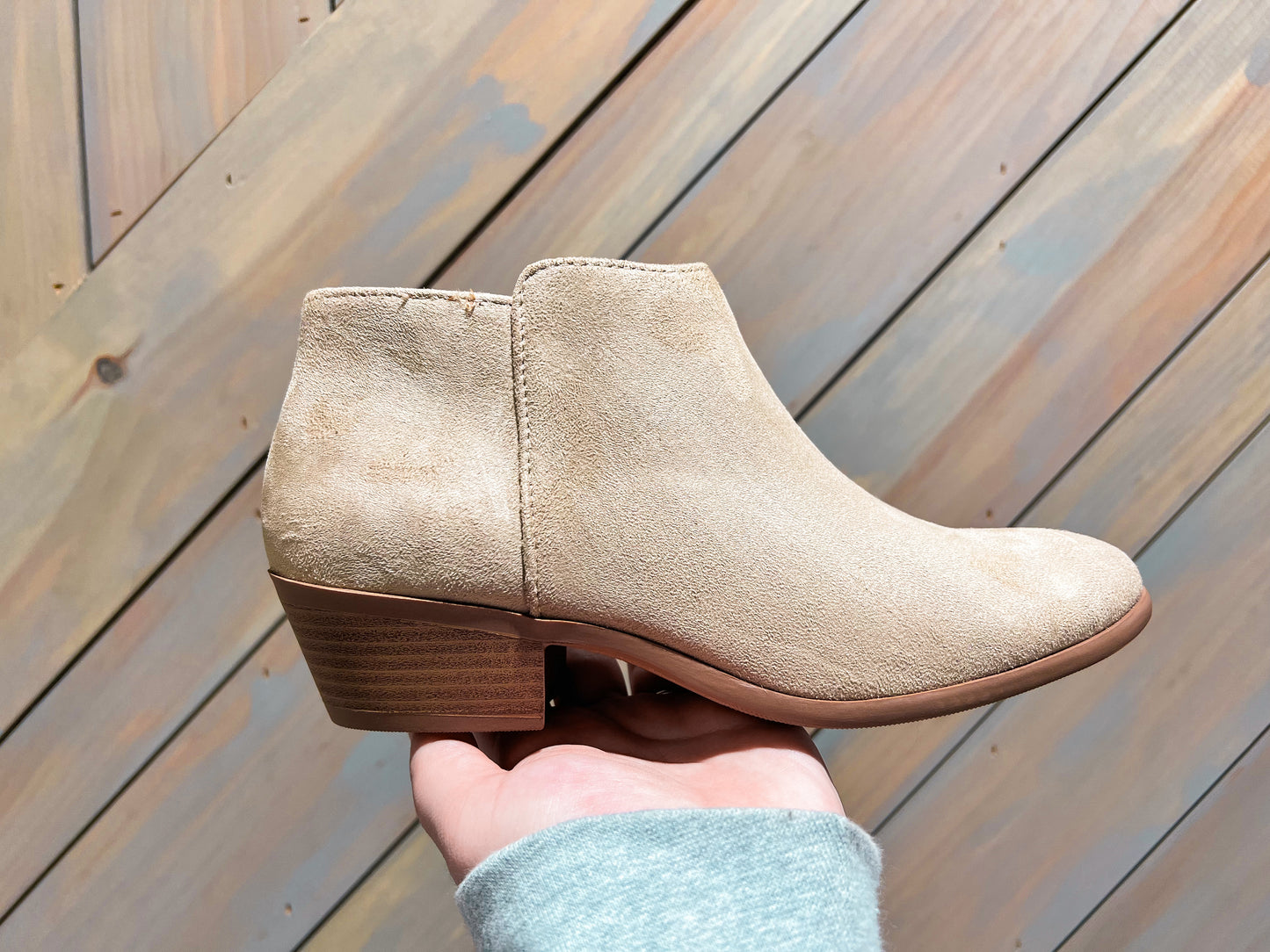 Maggie Wheat Suede Booties
