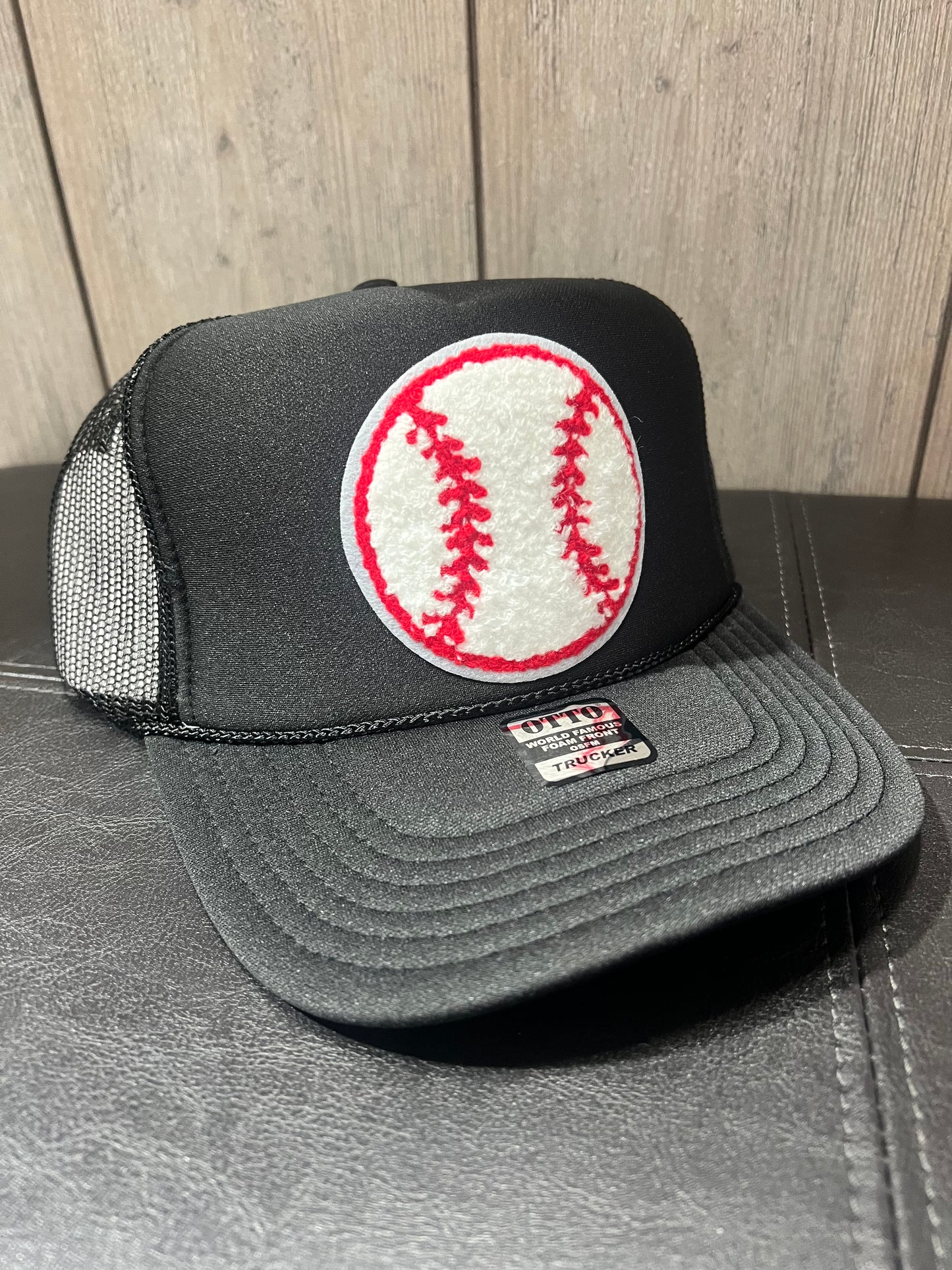 Baseball Chenille Patch Trucker Hats