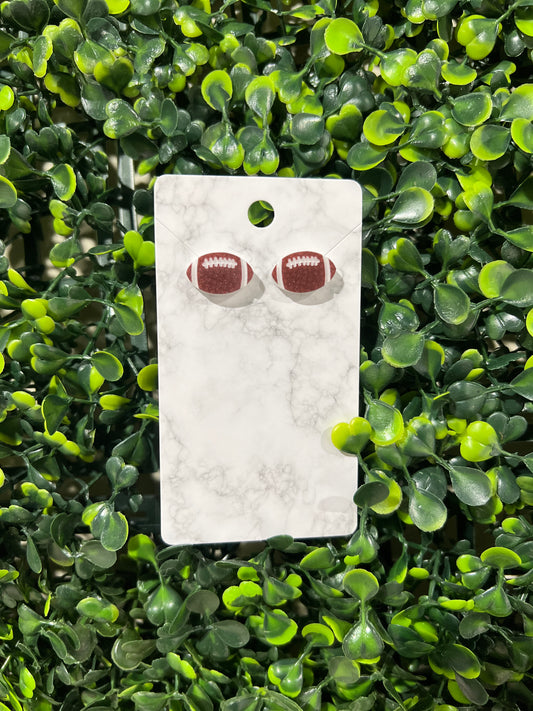 Football Stud Earrings