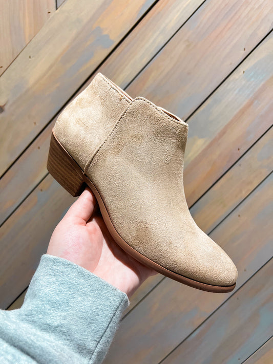 Maggie Wheat Suede Booties