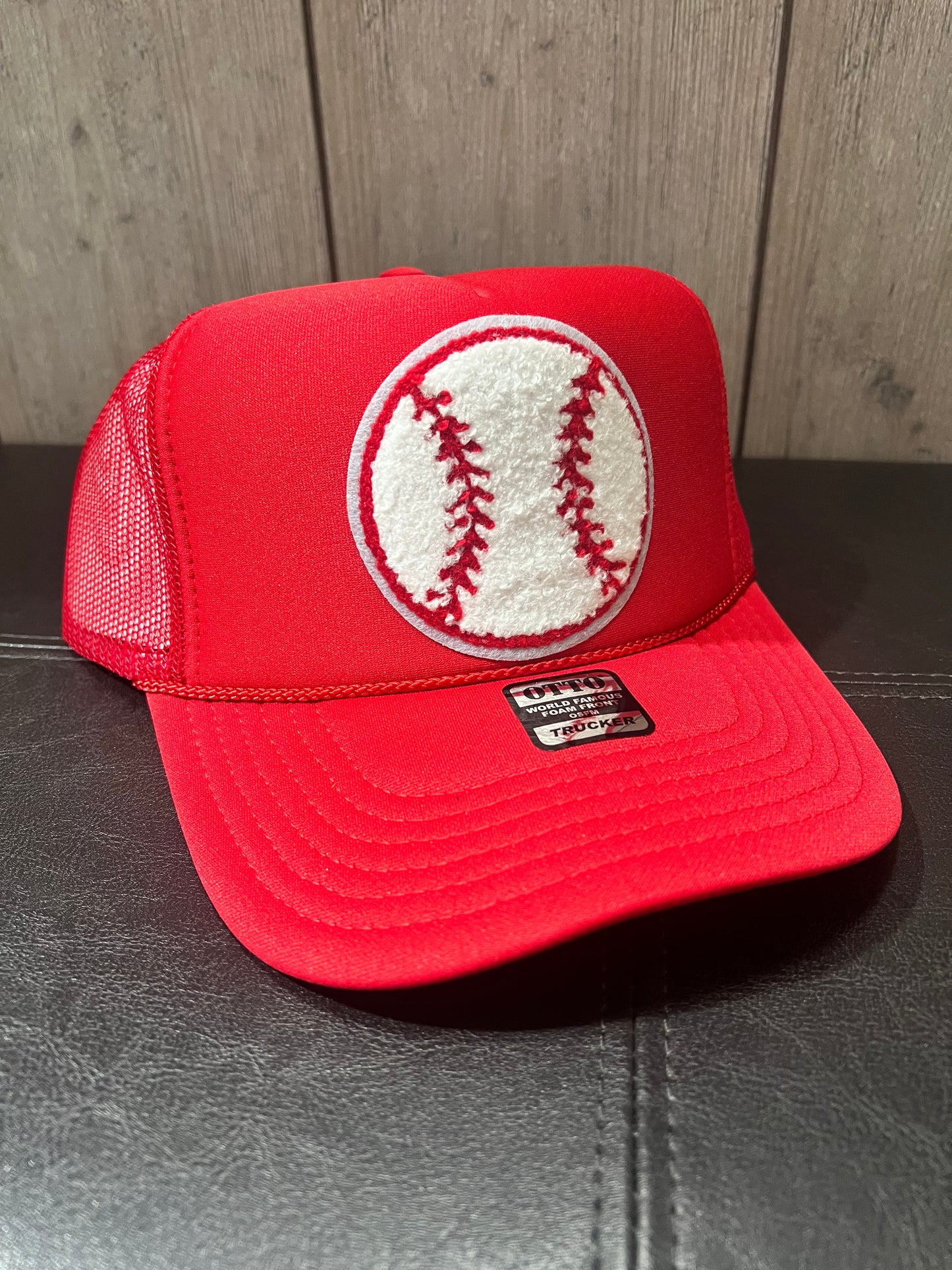 Baseball Chenille Patch Trucker Hats