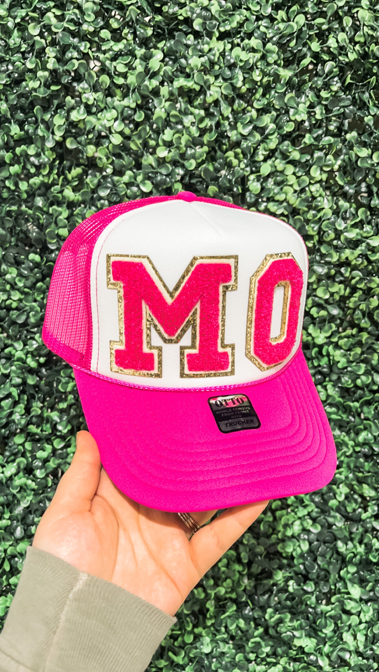 MO Hot Pink Patch Trucker Hat