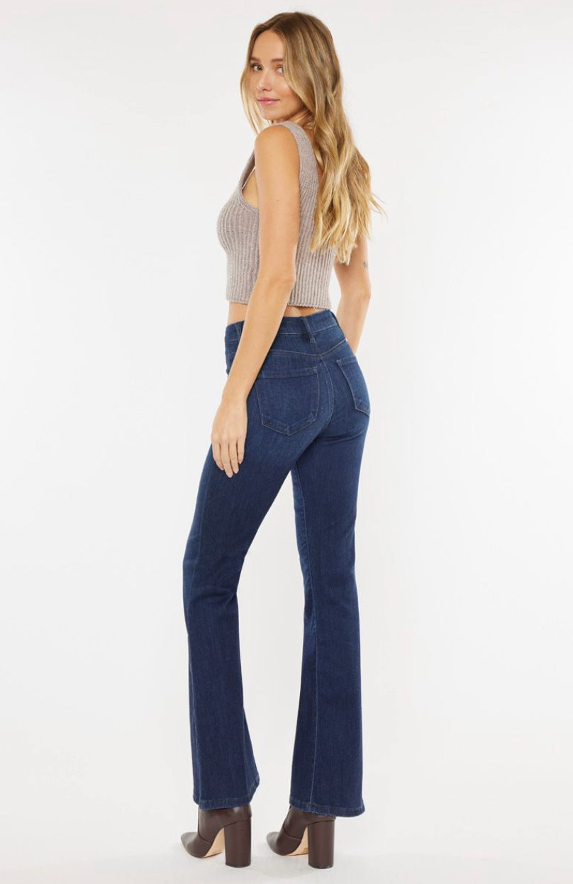 Kan Can Beth High-Rise Petite Flare Jeans