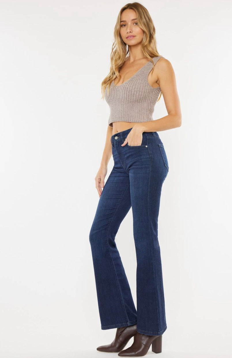 Kan Can Beth High-Rise Petite Flare Jeans