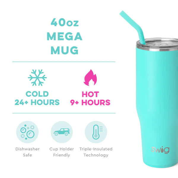 Swig Aqua Mega Mug (40oz)