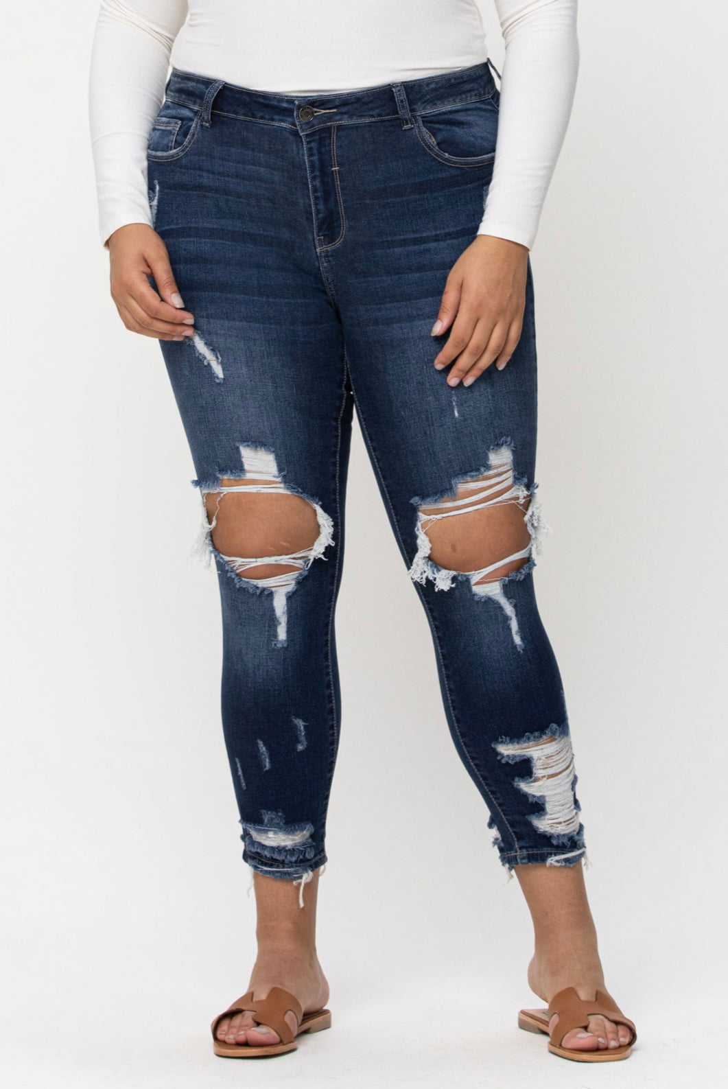Cello Kendra High-Rise Ankle Skinny Jeans