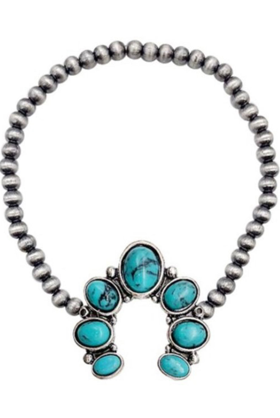 Turquoise Concho Stretch Bracelet