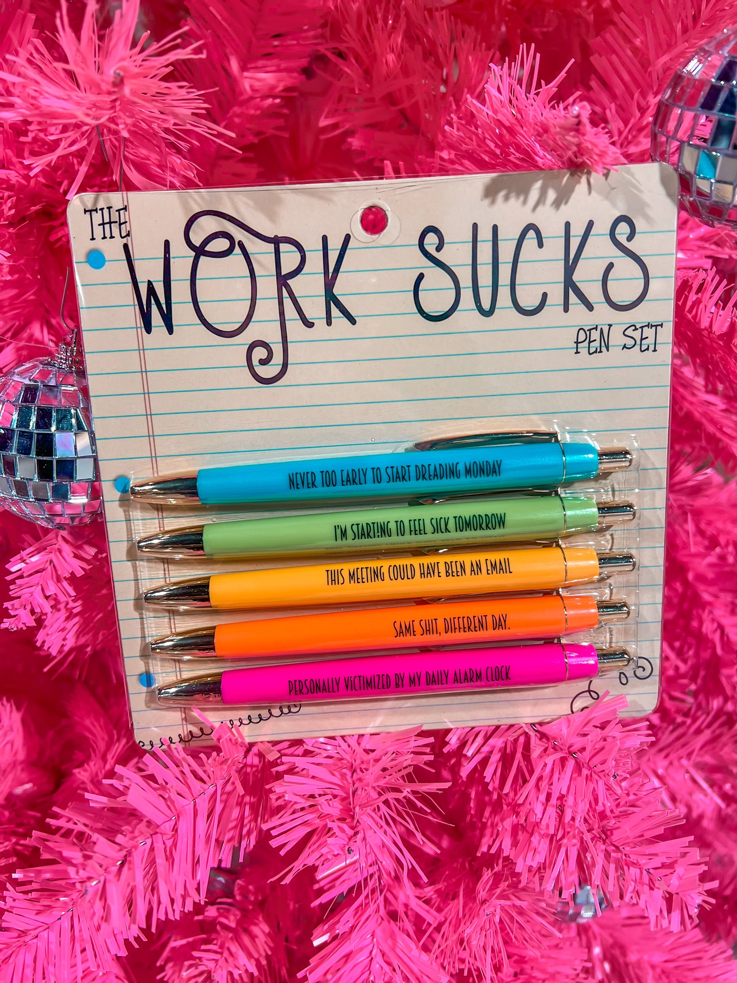 The Work Sucks Pen Set