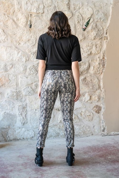 SIZE 8 L&B Metallic Snake Pants