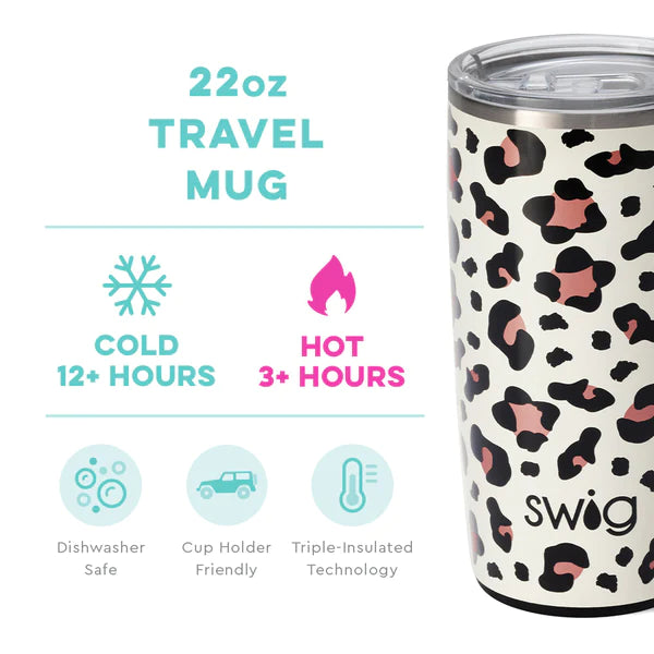 Swig Luxy Leopard Travel Mug (22oz)